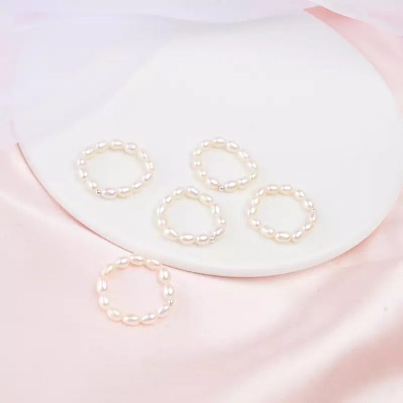 Ring freshwater pearl sterling silver 925 size 6 - Picture 5 of 7